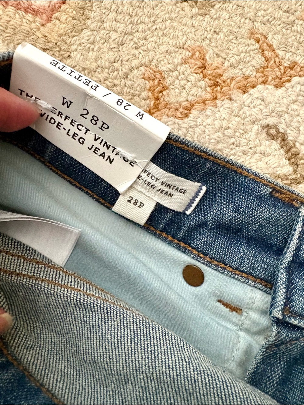 MADEWELL NWT The Petite Perfect Vintage Wide-Leg Jean  size 28P - Picture 11 of 13